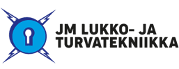 JM Lukko- ja turvallisuustekniikka -logo